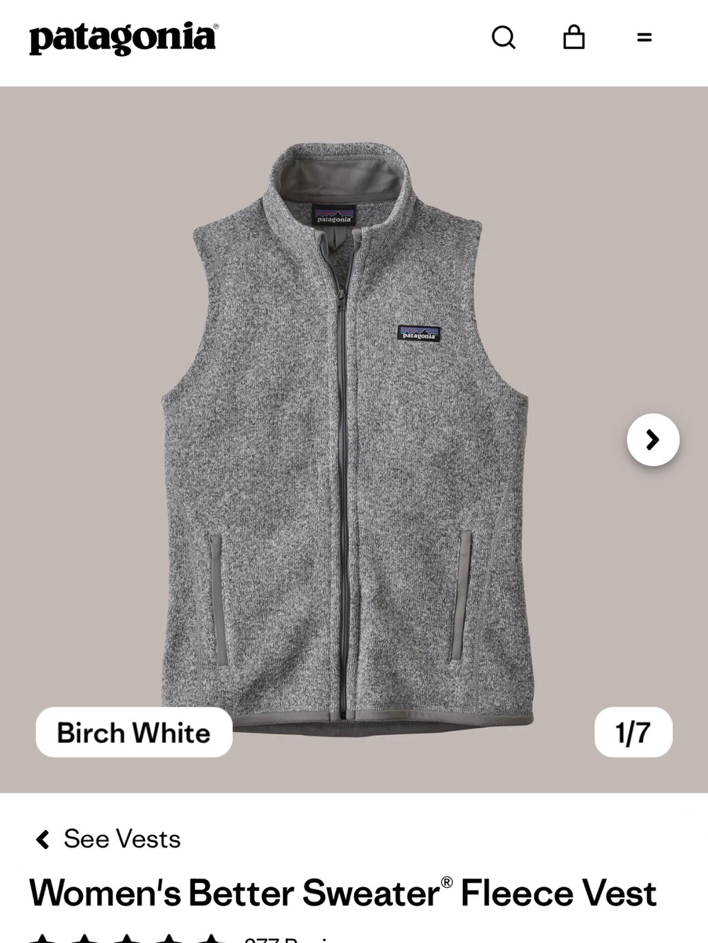 Patagonia Vest
